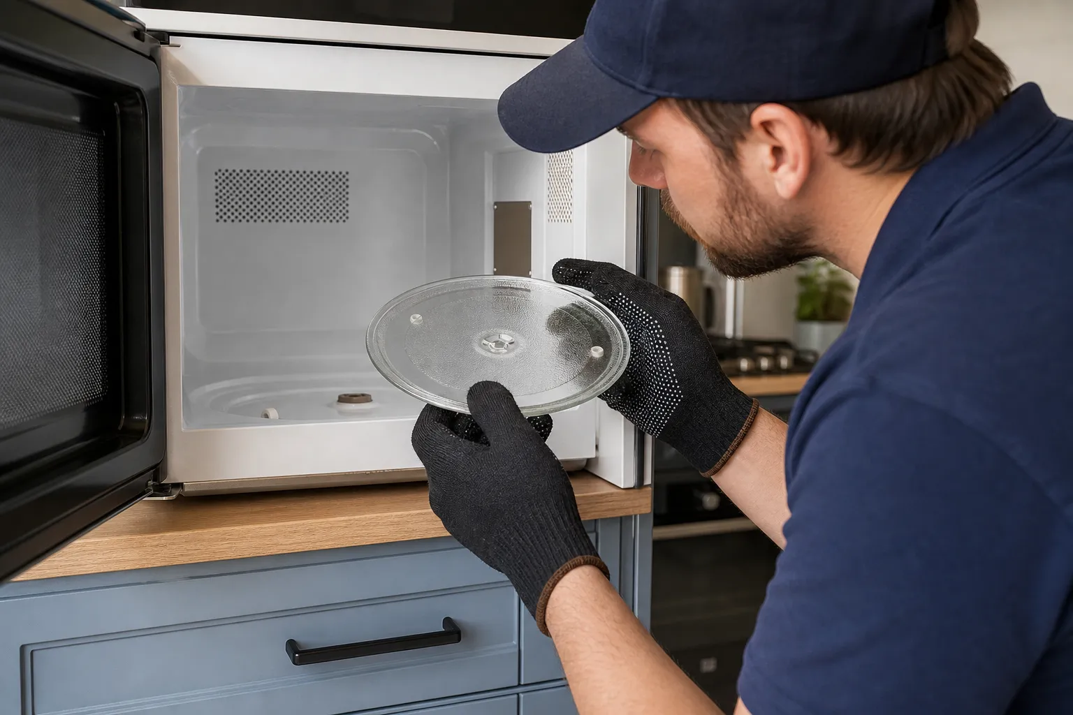 When your microwave plate stops turning