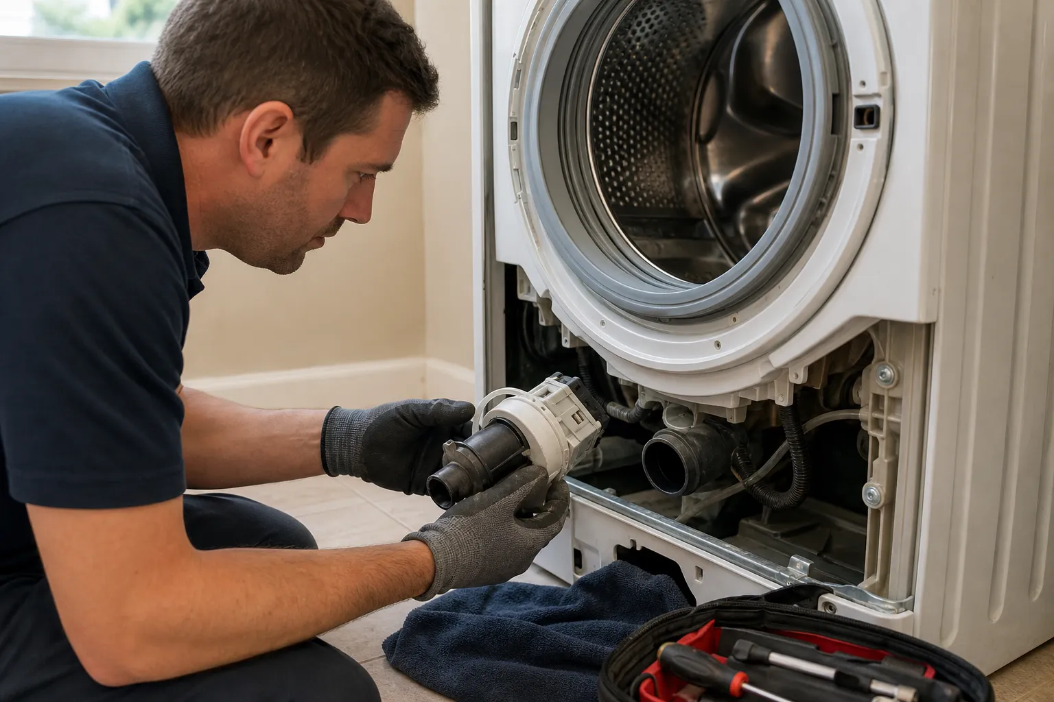 When the washer will not drain