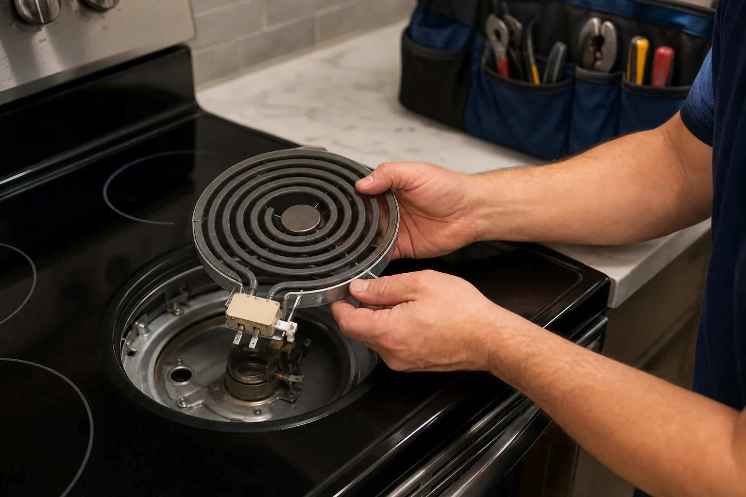 Replace a failing range heating element