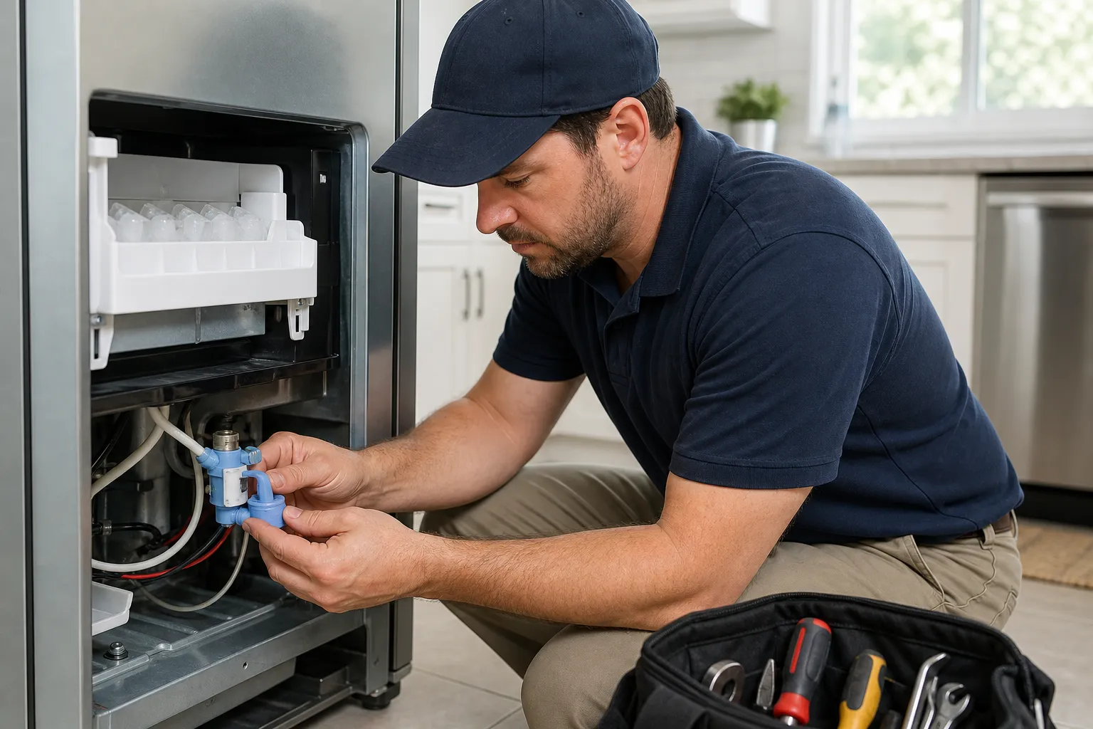 When an ice maker water valve stops doing its job