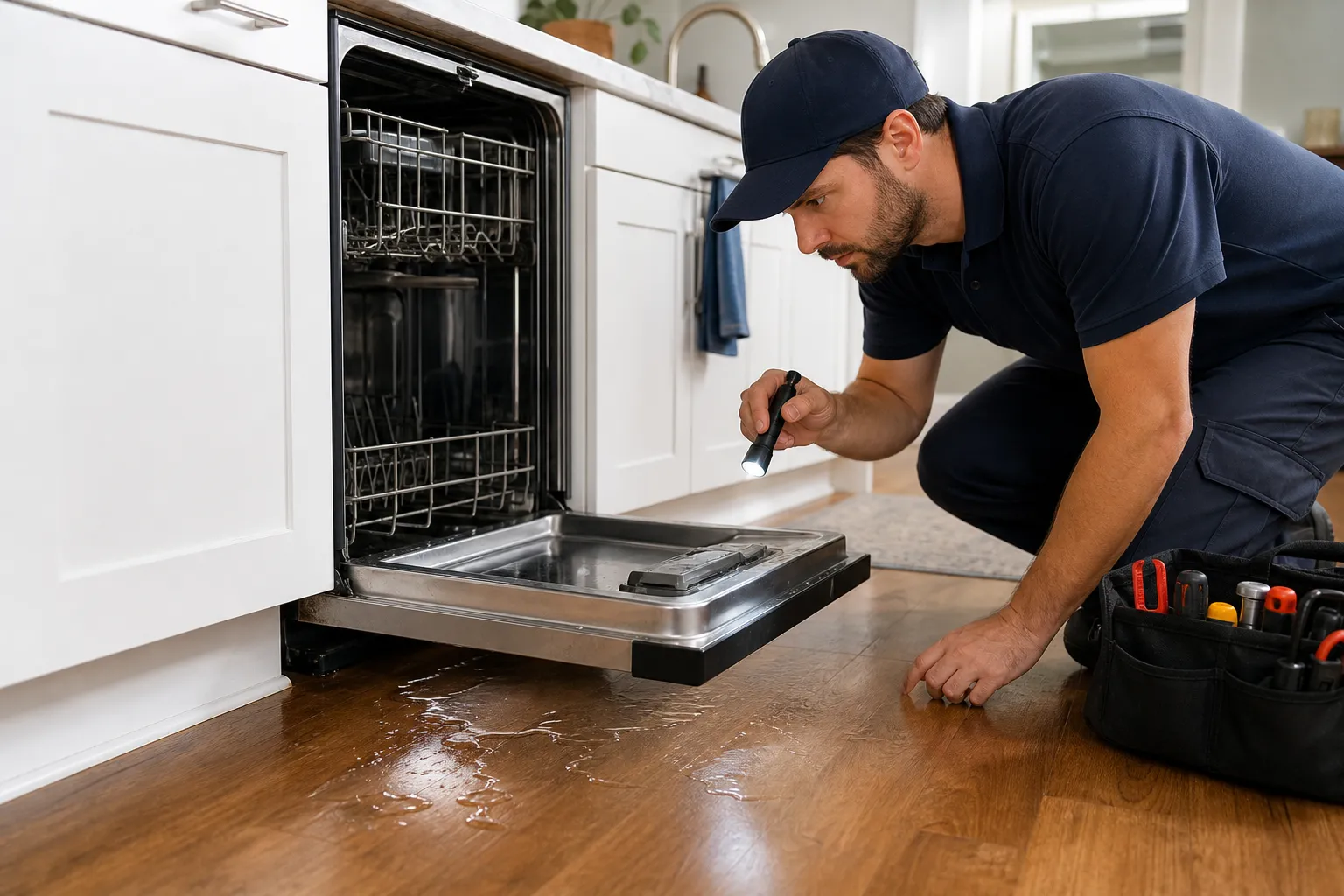 Stop dishwasher leaks before they spread