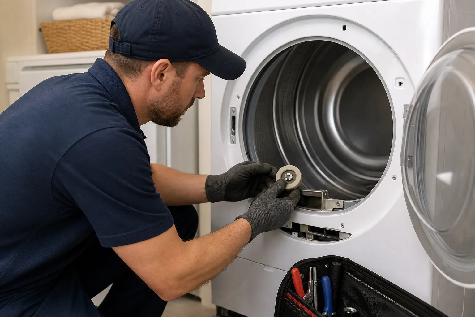 When a dryer drum starts rumbling or dragging