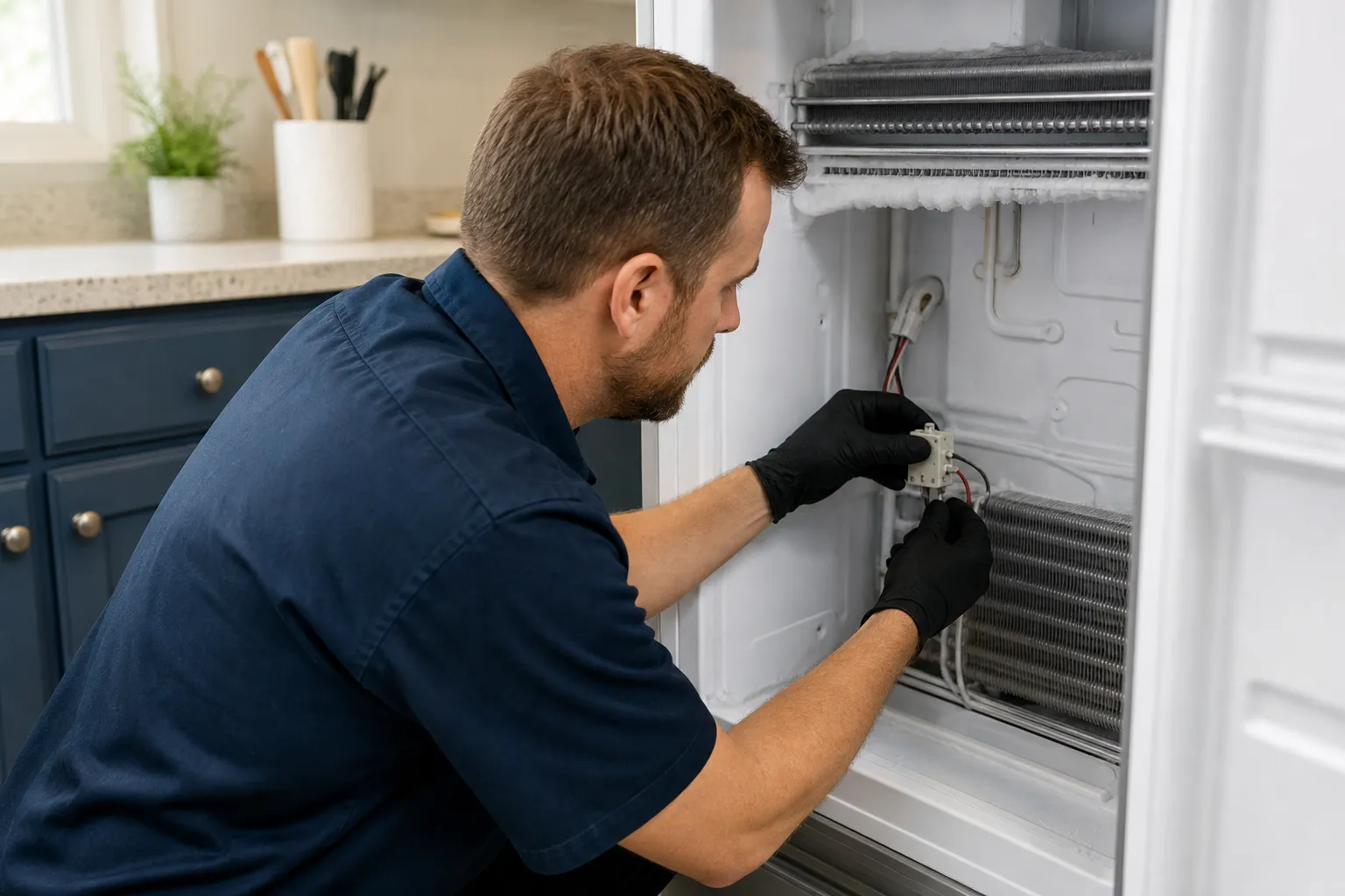 Freezer thermostat replacement that restores control