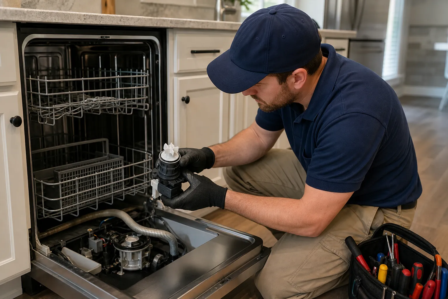 When dishwasher water will not drain