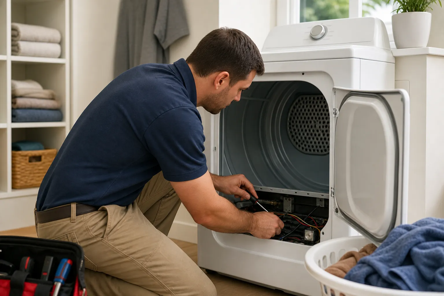Whirlpool dryer repair that gets laundry moving again