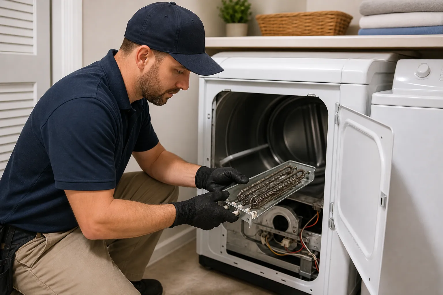 When a dryer runs cold
