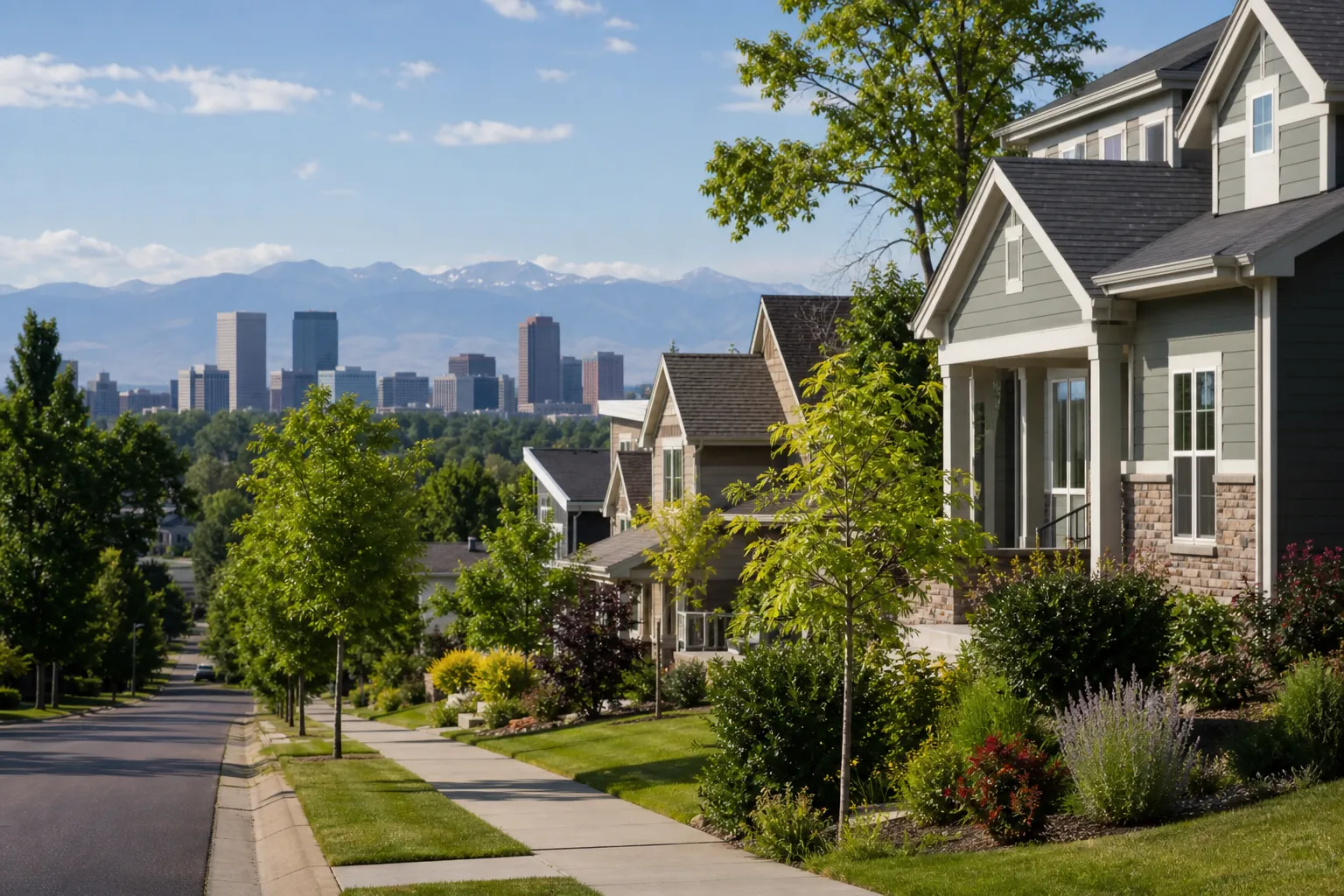 Residential neighborhood in our service area