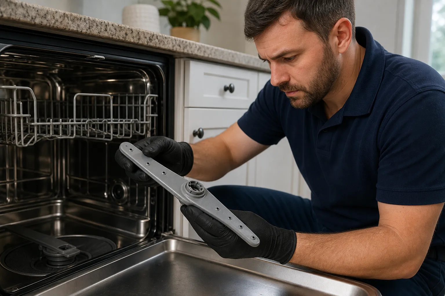 Spray arm repair for dishwashers that stop cleaning
