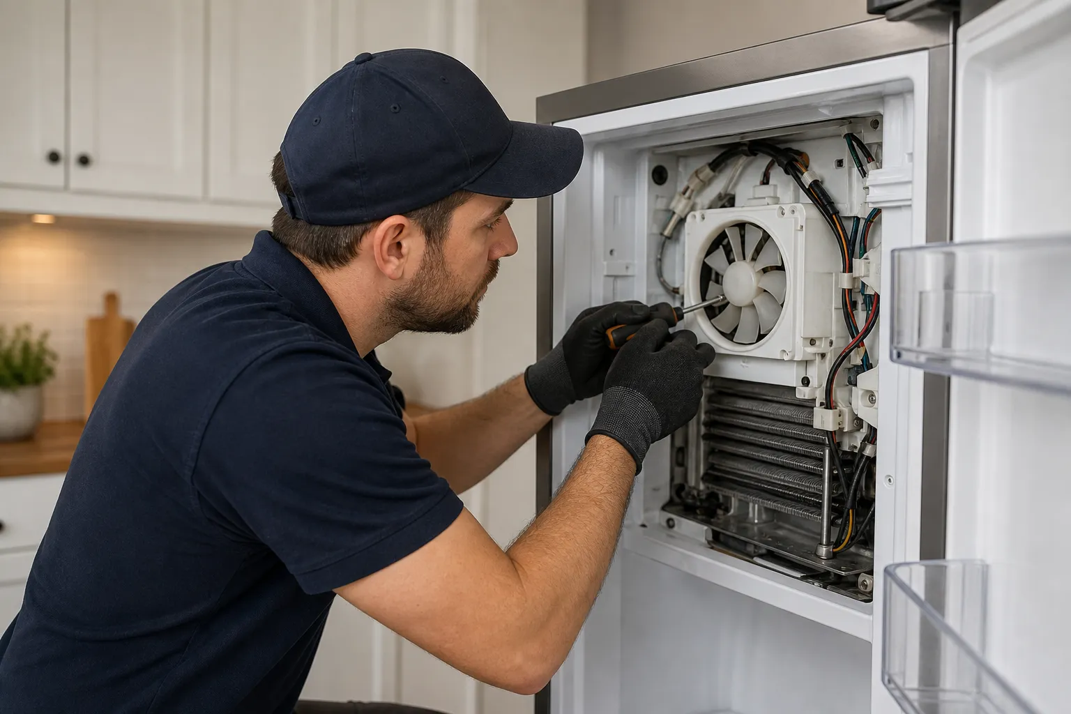 Evaporator fan replacement