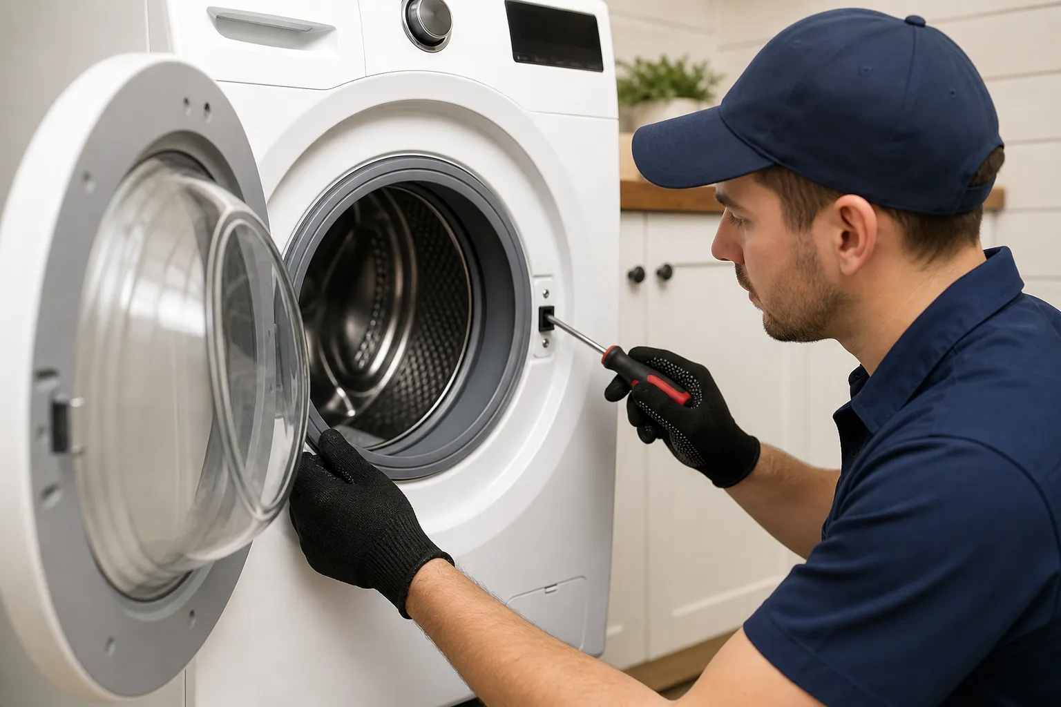 Washer door won’t lock or won’t start