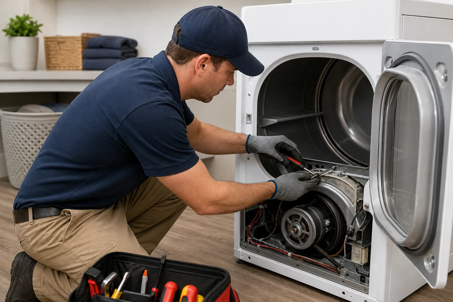 Kenmore dryer repair that gets laundry moving again
