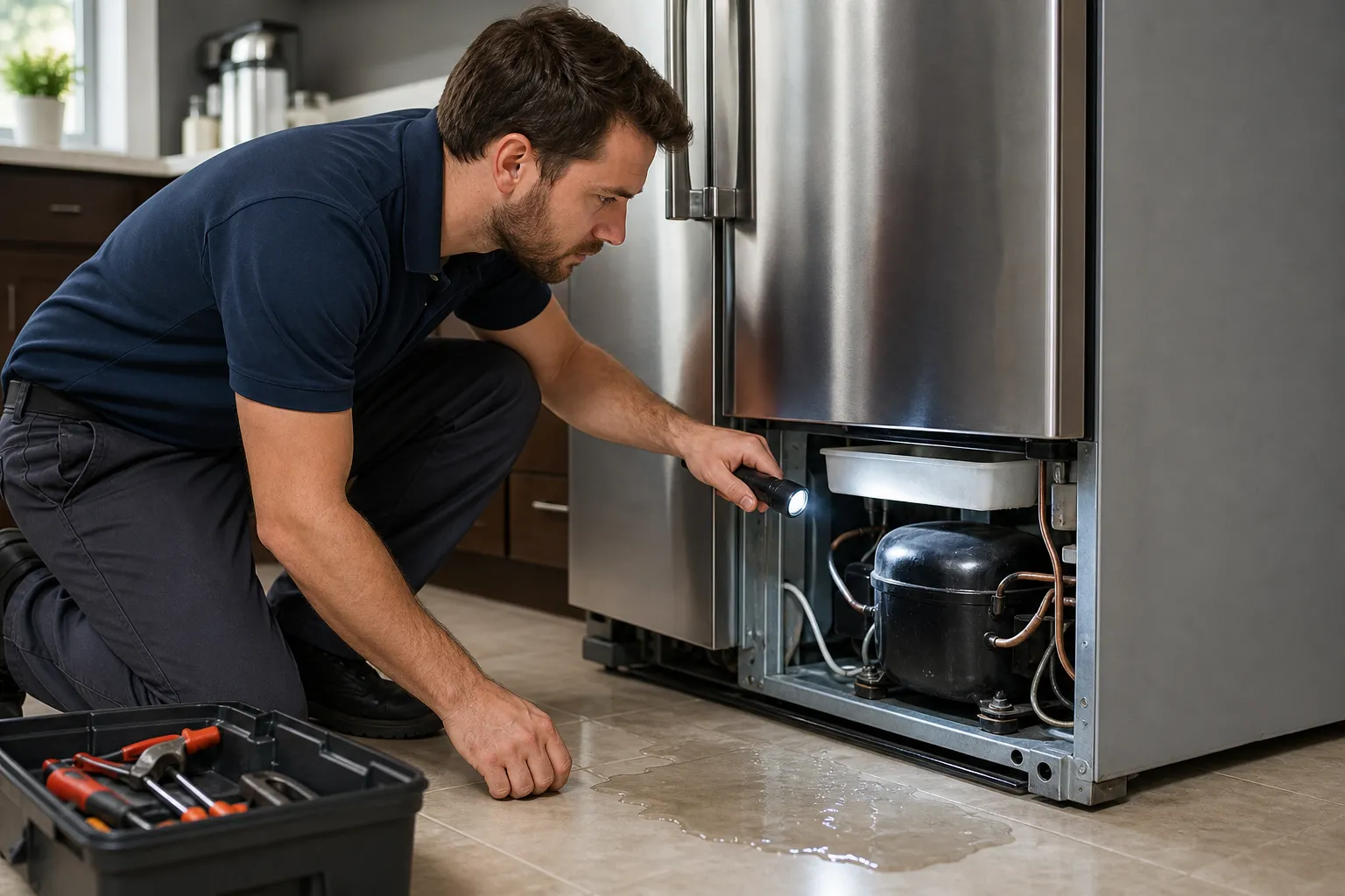 When your refrigerator is leaking water